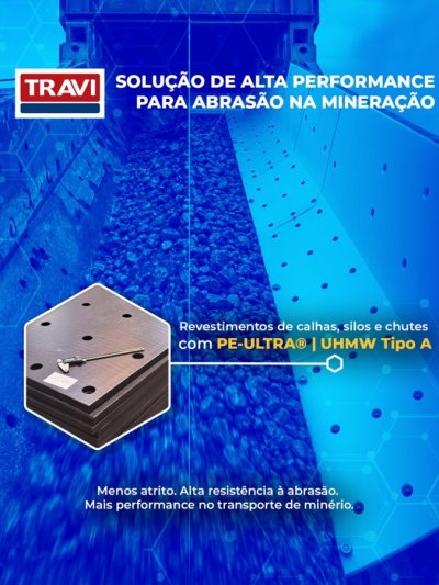 Minério em movimento significa abrasão, impacto e atrito contínuos.

Em calhas, silos e chutes, esses fatores podem...