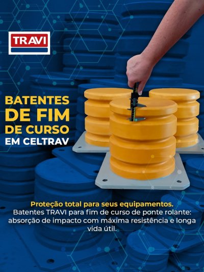 BATENTES DE FIM DE CURSO PARA PONTES ROLANTES

Mais segurança e eficiência no limite do movimento.

Os batentes de fim...