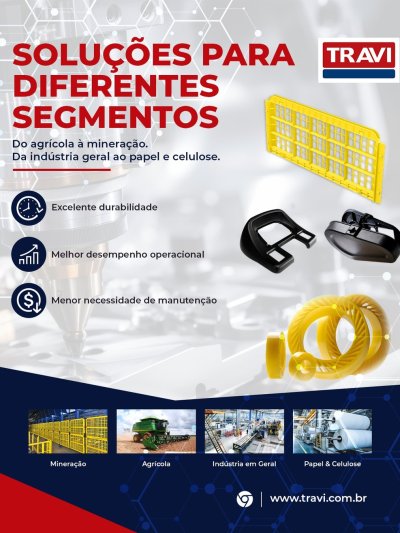 A diversidade de aplicações é parte da força da TRAVI. Nosso portfólio atende diferentes segmentos com soluções em...