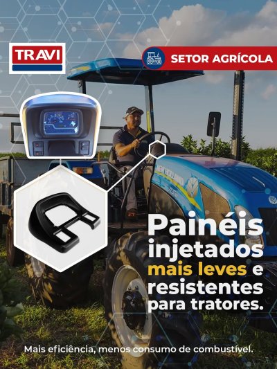 🚜 Painéis injetados em polímeros técnicos, mais leves e resistentes para tratores.

👉🏻 Os painéis técnicos da Travi,...