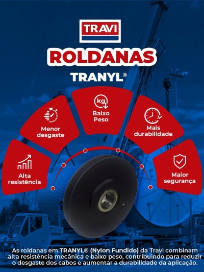 ROLDANAS EM TRANYL® PARA GUINDASTES

Em sistemas de içamento, cada componente precisa entregar resistência,...