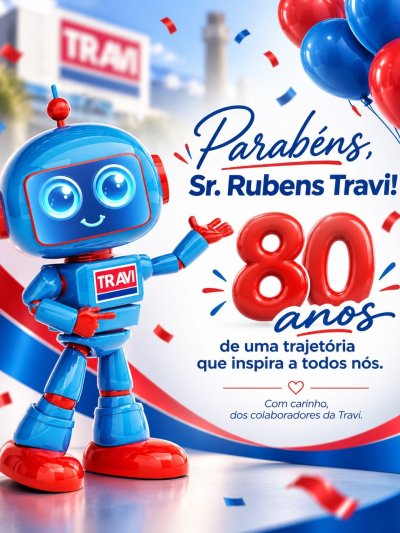 Hoje celebramos muito mais do que uma data especial. Celebramos os 80 anos do Sr. Rubens Travi, uma vida marcada por...