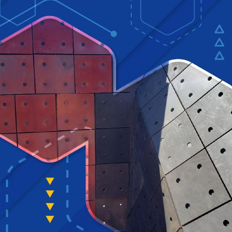 Revestimento Híbrido para Silos de Minérios