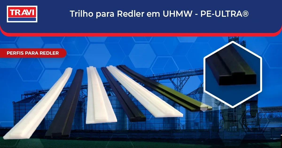 Trilho para Redler em UHMW - PE-ULTRA® Trilho para Redler em UHMW - PE-ULTRA®