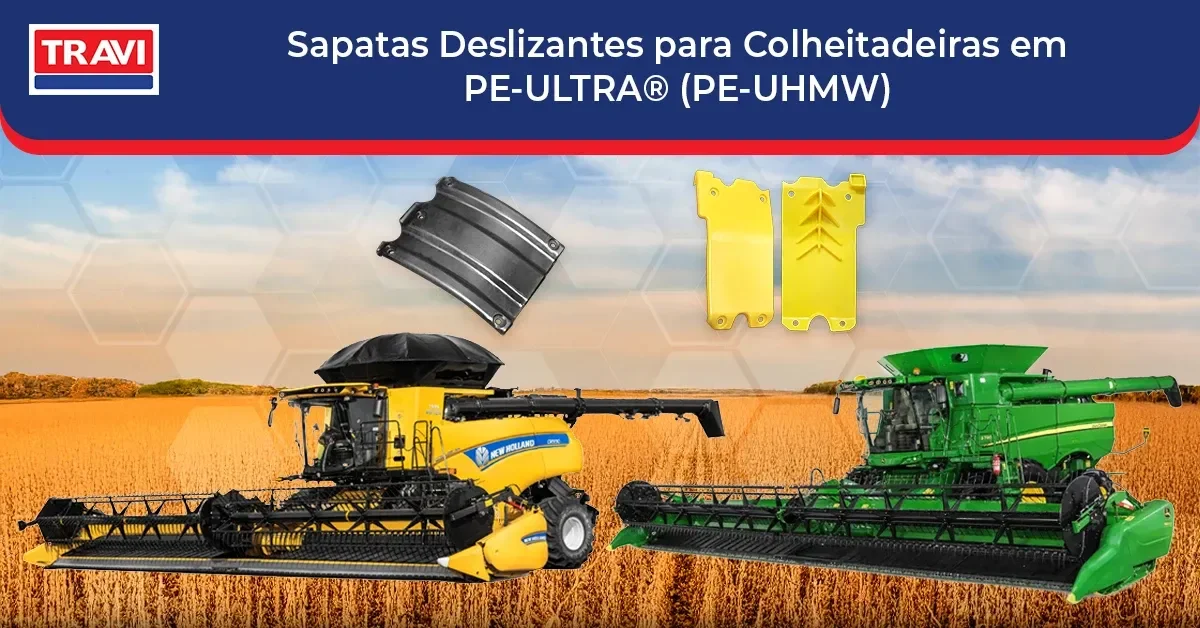 Sapatas Deslizantes para Colheitadeiras em PE-ULTRA® (PE-UHMW) Sapatas Deslizantes para Colheitadeiras em PE-ULTRA® (PE-UHMW)