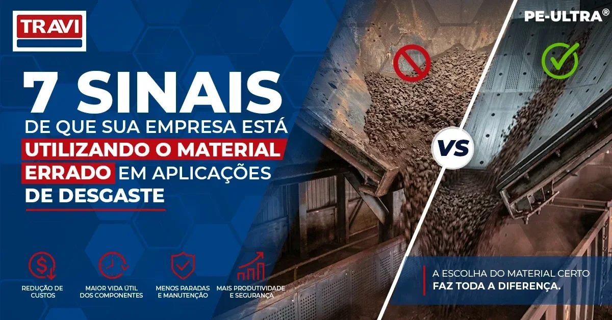 7 sinais de que sua empresa está utilizando o material errado em aplicações de desgaste 7 sinais de que sua empresa está utilizando o material errado em aplicações de desgaste