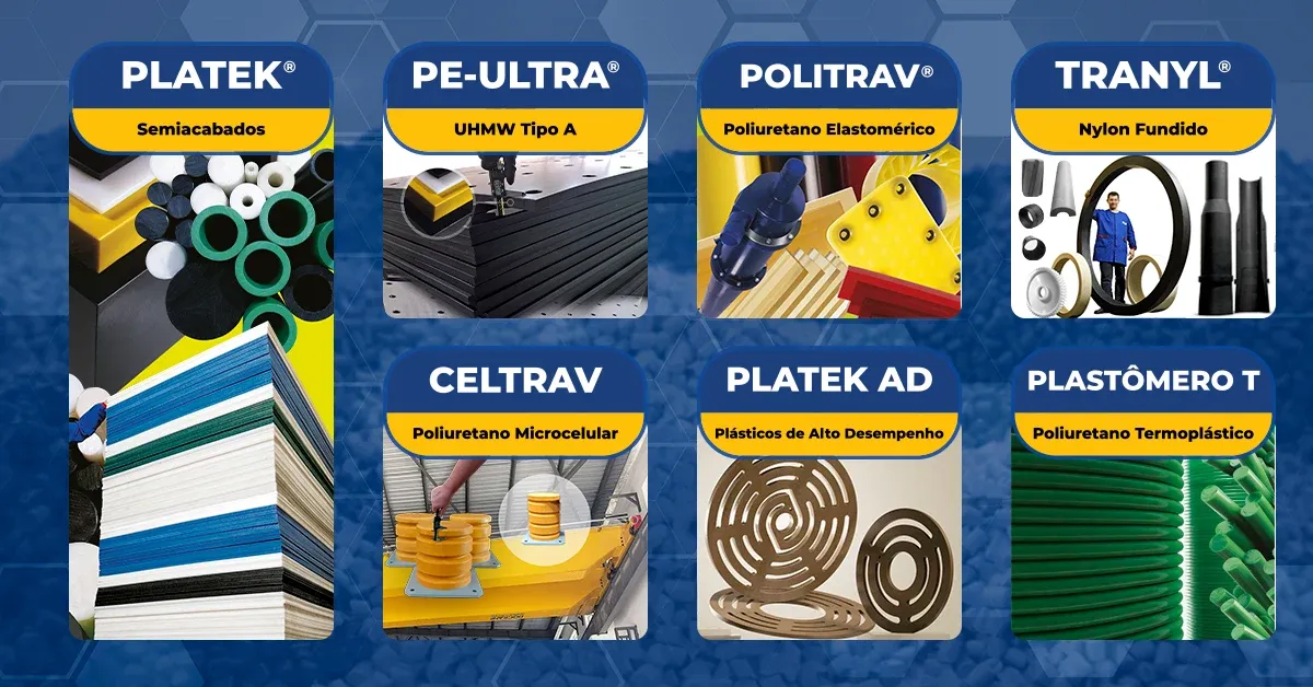Famílias de Materiais e Soluções da Travi Plásticos Industriais Famílias de Materiais e Soluções da Travi Plásticos Industriais