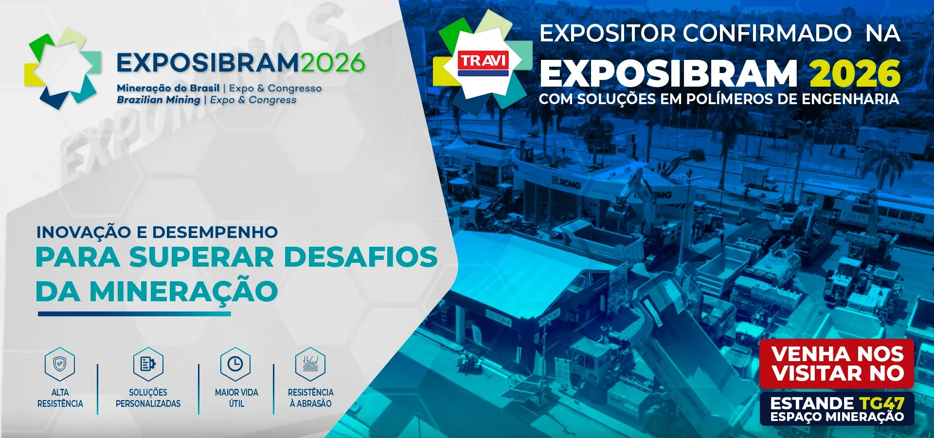 Visite-nos na Exposibram 2025 - Estande TG47 no Espaço Mineração